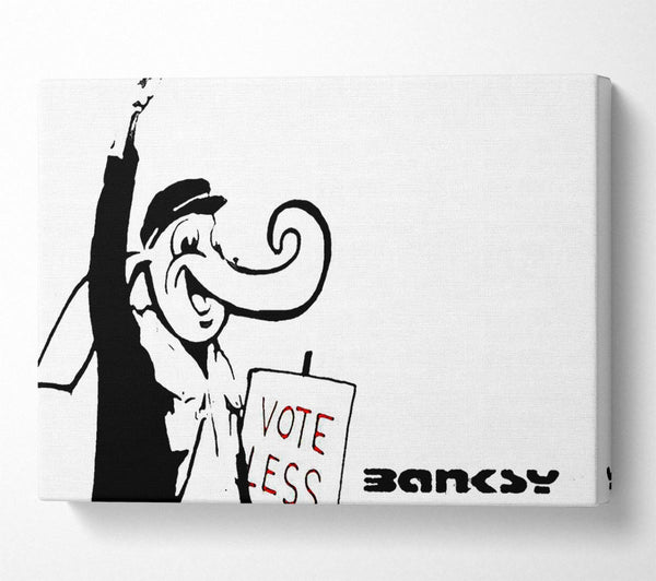  A Canvas Print of Banksy Vote Less Canvas Art