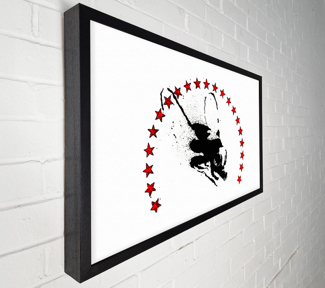 A Canvas Print of Banksy Wasp Bomber Canvas Print