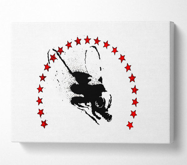  A Canvas Print of Banksy Wasp Bomber Canvas Print
