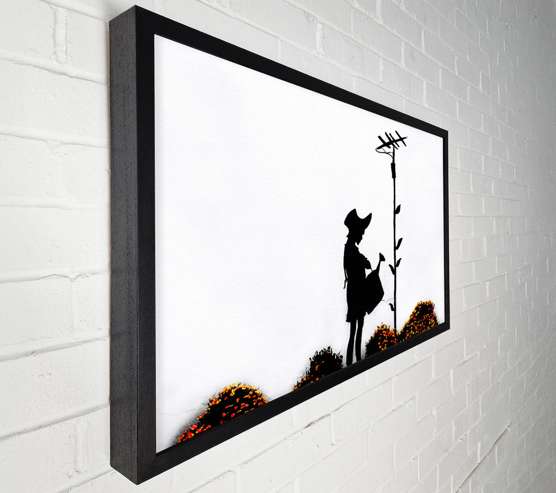  A Canvas Print of Banksy Watering Can Girl Canvas Art