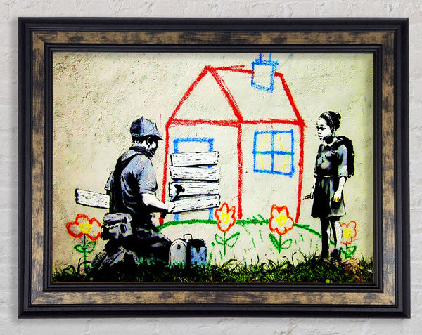 Wendy House Barricade Framed Print