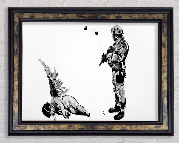 Who Killed Cupid Framed Print