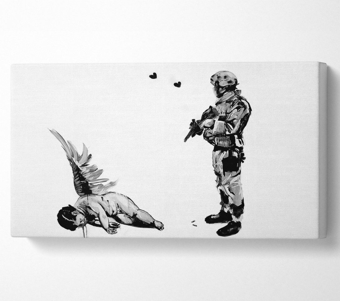  A Canvas Print of Banksy Who Killed Cupid Canvas Art
