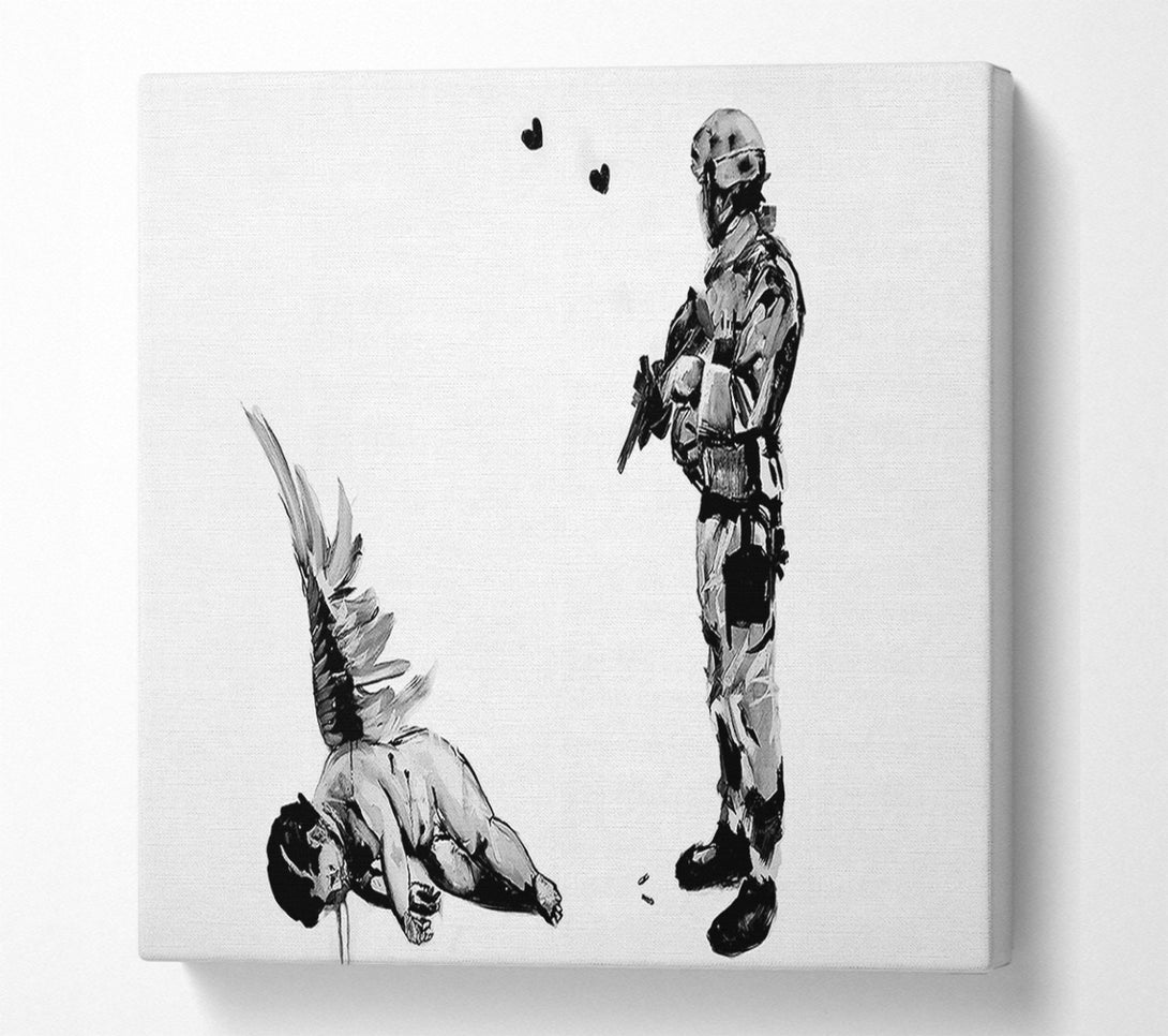  A Canvas Print of Banksy Who Killed Cupid Canvas Art