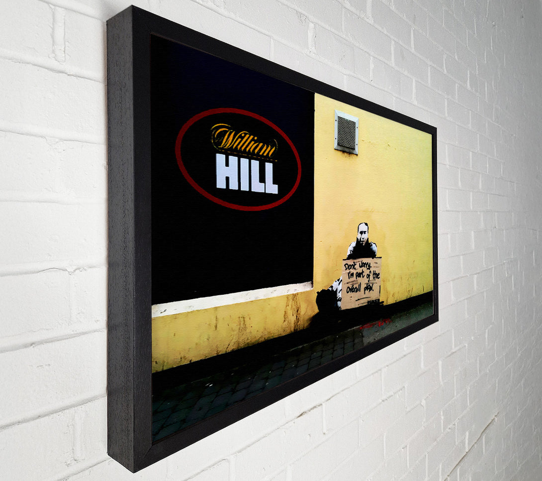  A Canvas Print of Banksy William Hill Plan Canvas Wall Art