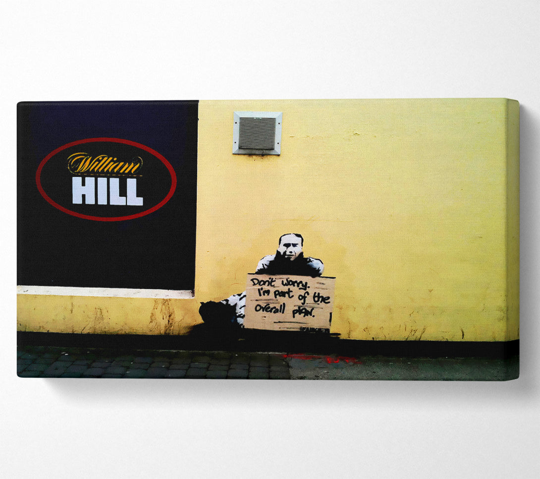  A Canvas Print of Banksy William Hill Plan Canvas Wall Art