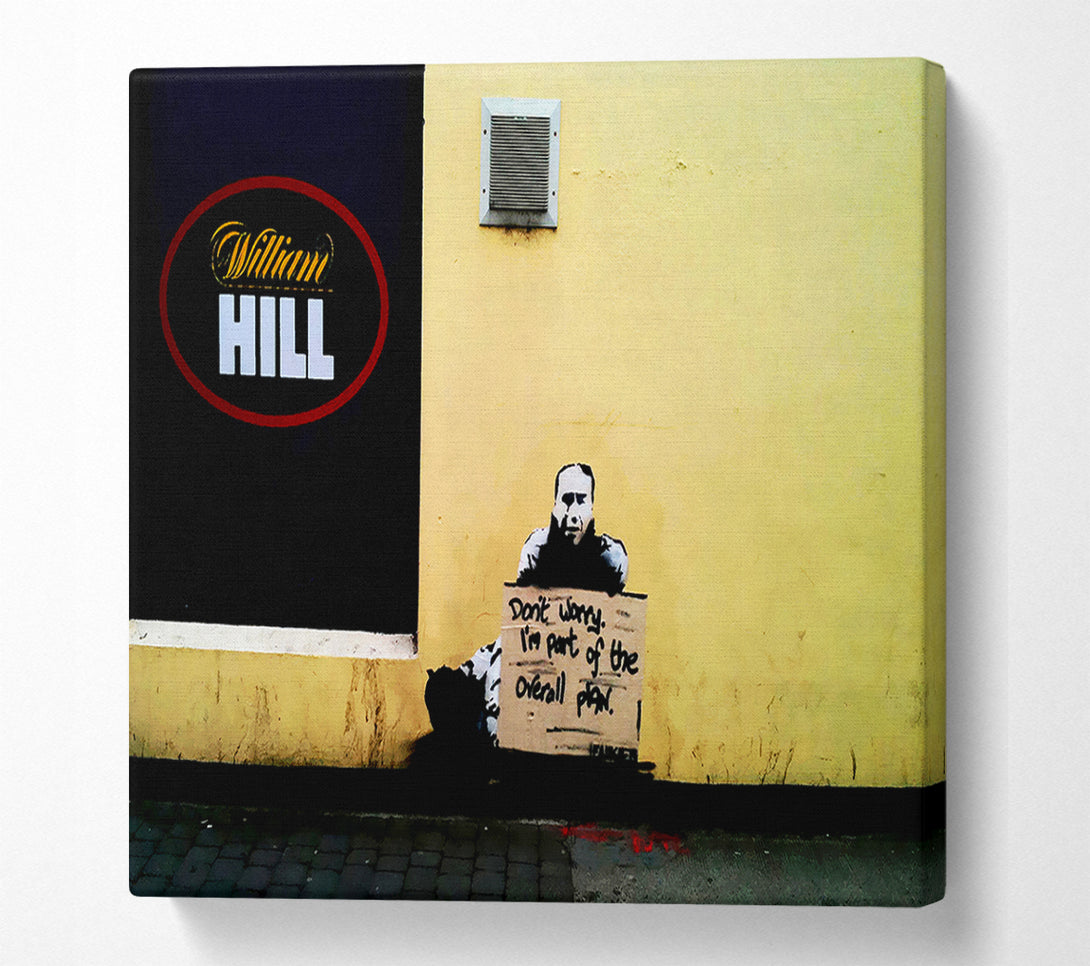  A Canvas Print of Banksy William Hill Plan Canvas Wall Art