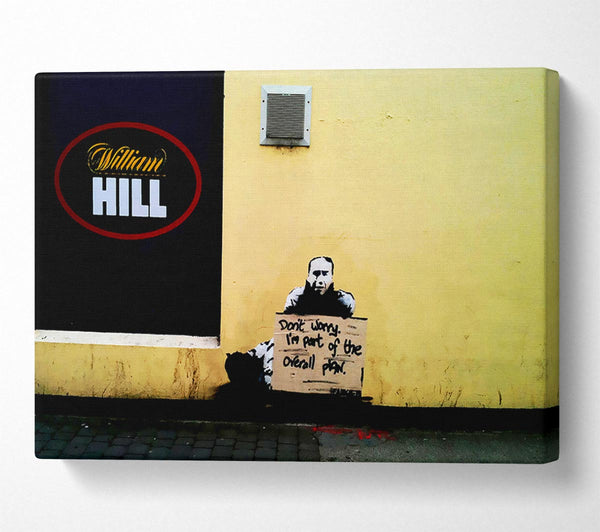  A Canvas Print of Banksy William Hill Plan Canvas Wall Art
