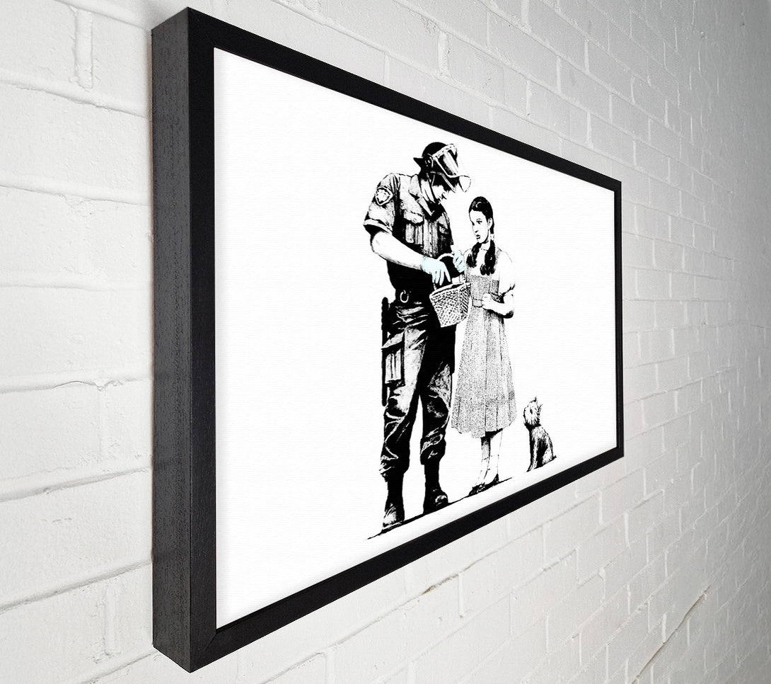  A Canvas Print of Banksy Wizard Of Oz Dorothy Lost Canvas Print