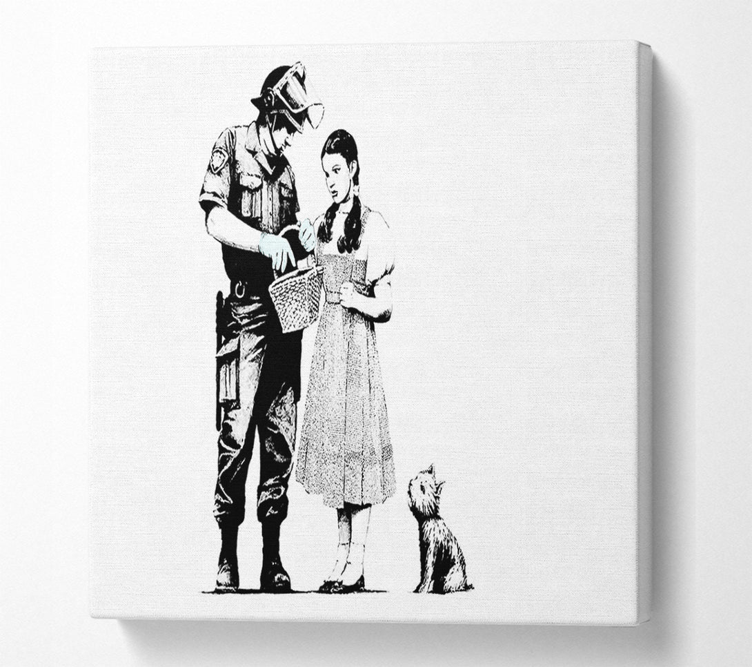  A Canvas Print of Banksy Wizard Of Oz Dorothy Lost Canvas Print