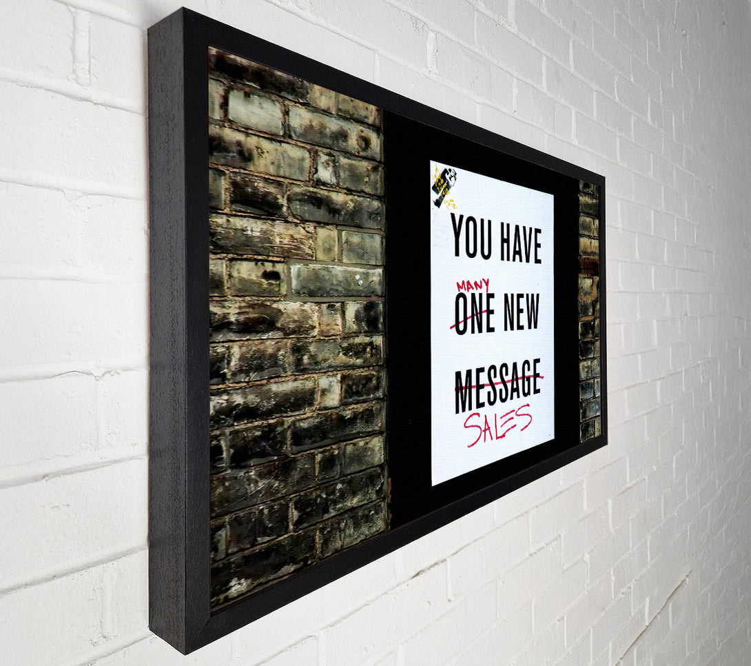  A Canvas Print of Banksy You Have Many New Sales Canvas Print