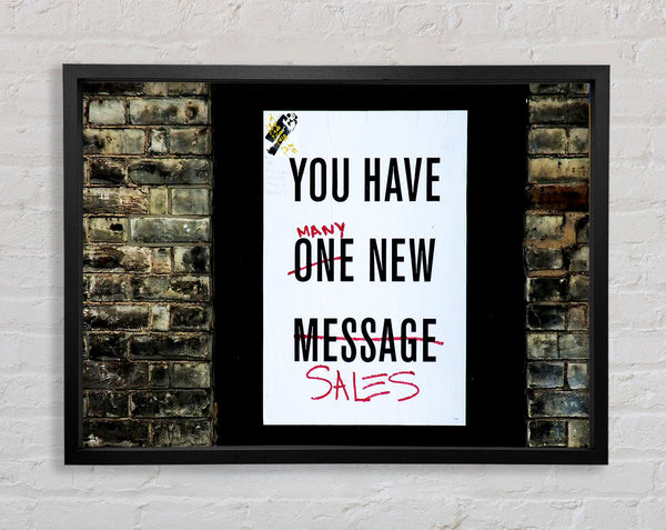 Banksy You Have Many New Sales Framed Print