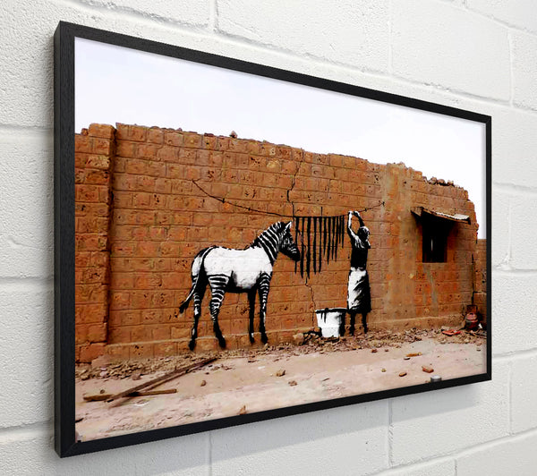 Banksy Zebra Stripes Washing