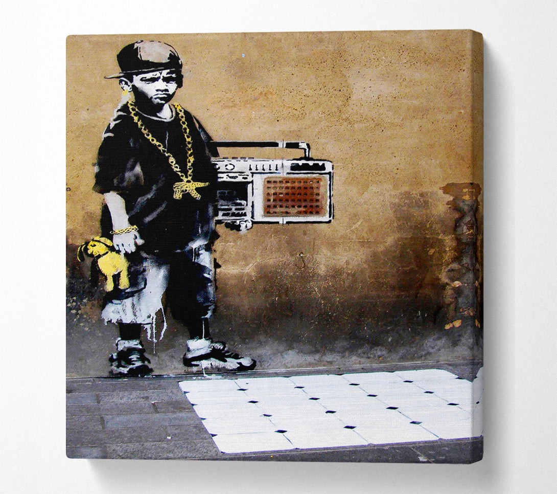  A Canvas Print of Banksy Societys Kids Canvas Print