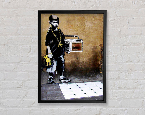 Banksy Societys Kids Framed Print