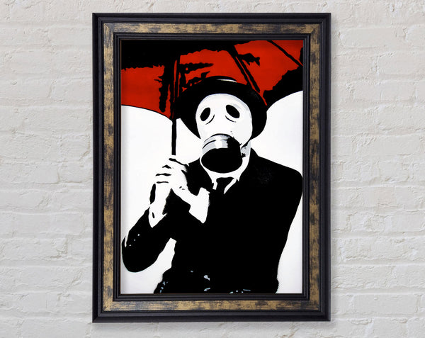 Bankers Gas Mask Close-Up Framed Print