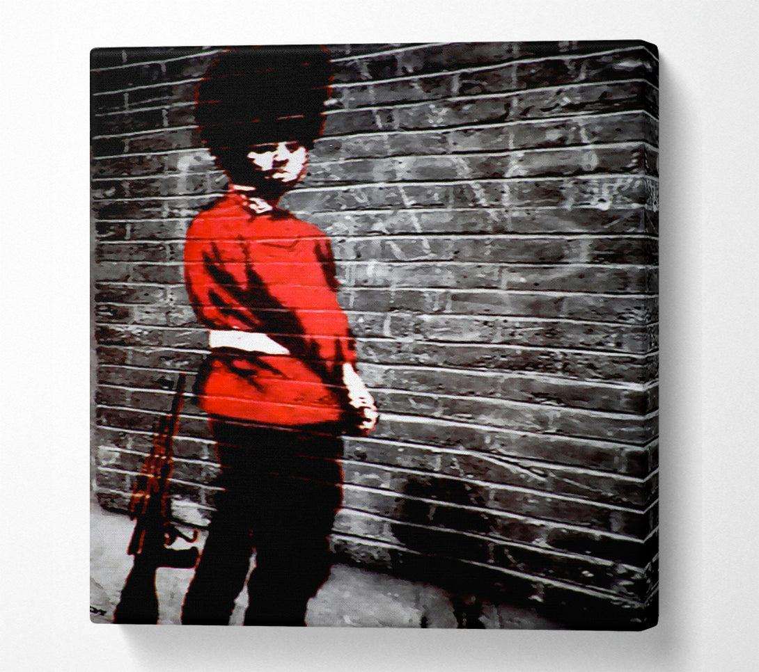  A Canvas Print of Banksy Beef Eater Canvas Wall Art