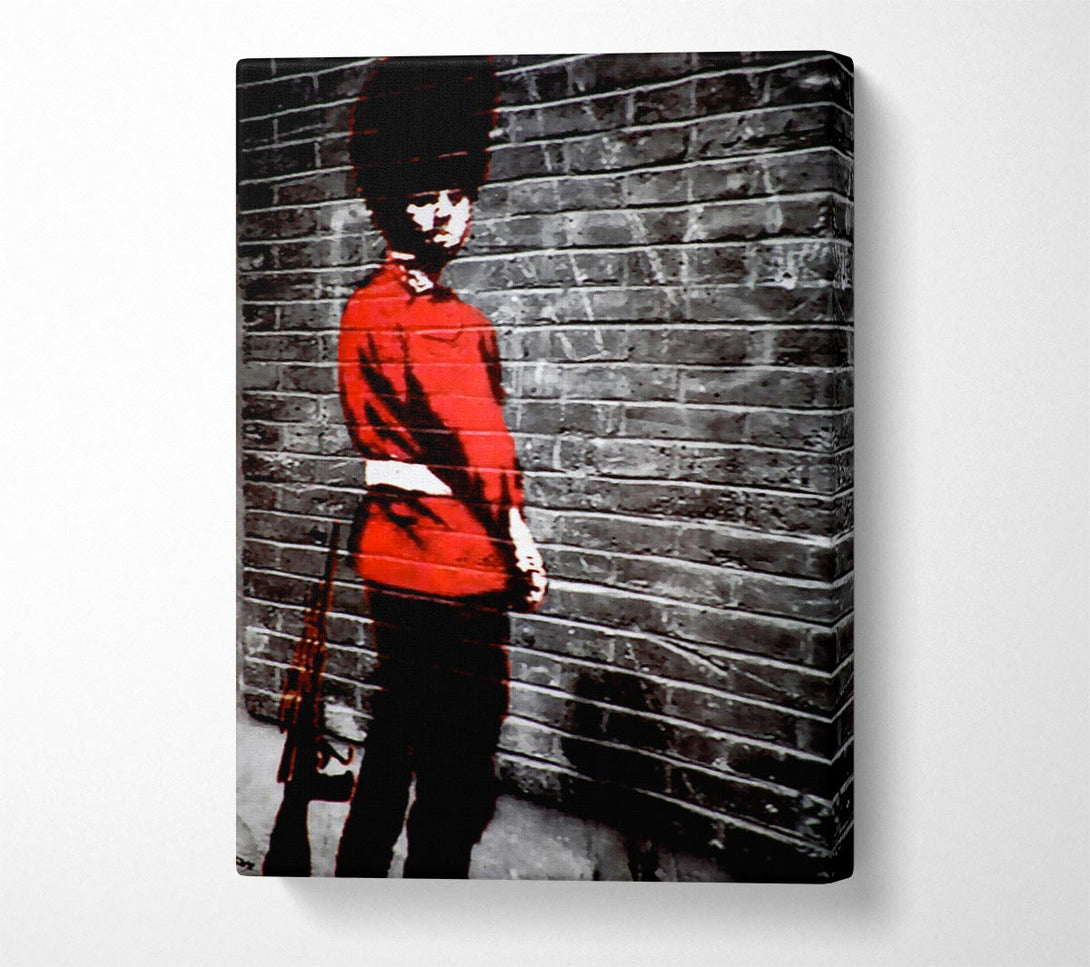  A Canvas Print of Banksy Beef Eater Canvas Wall Art