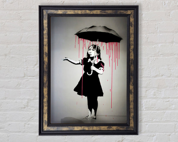 Umbrella Girl Framed Print