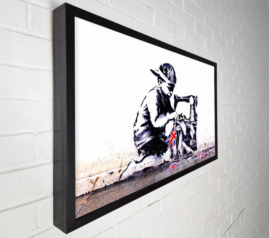  A Canvas Print of Banksy British Empire Canvas Wall Art