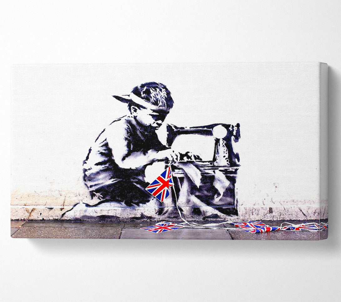  A Canvas Print of Banksy British Empire Canvas Wall Art