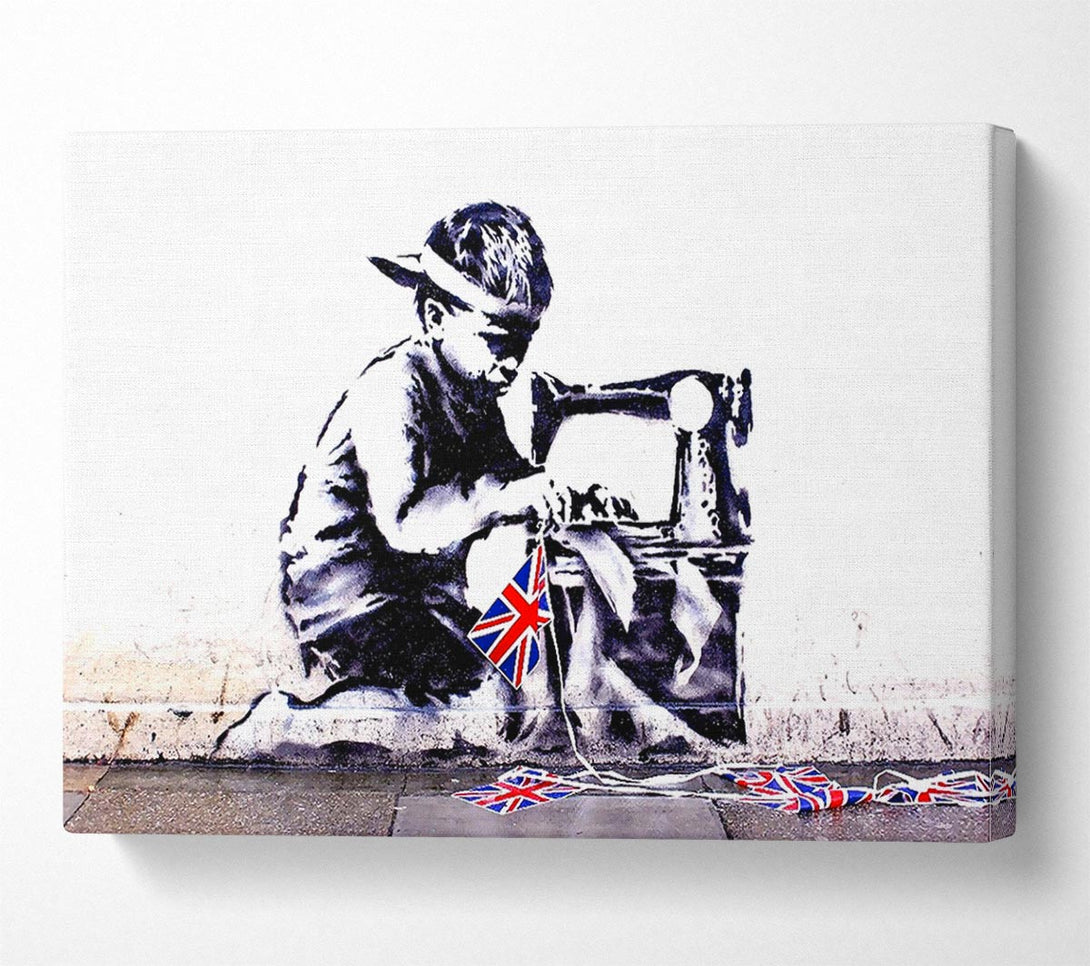  A Canvas Print of Banksy British Empire Canvas Wall Art