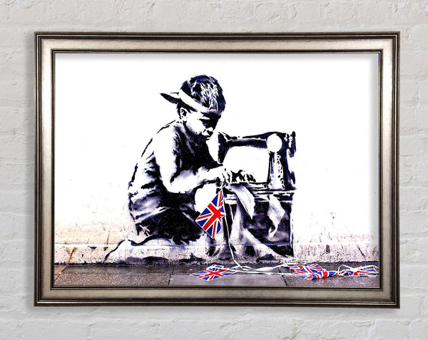 Banksy British Empire Framed Print