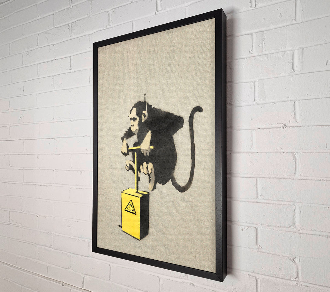  A Canvas Print of Banksy Monkey Detonator Canvas Wall Art