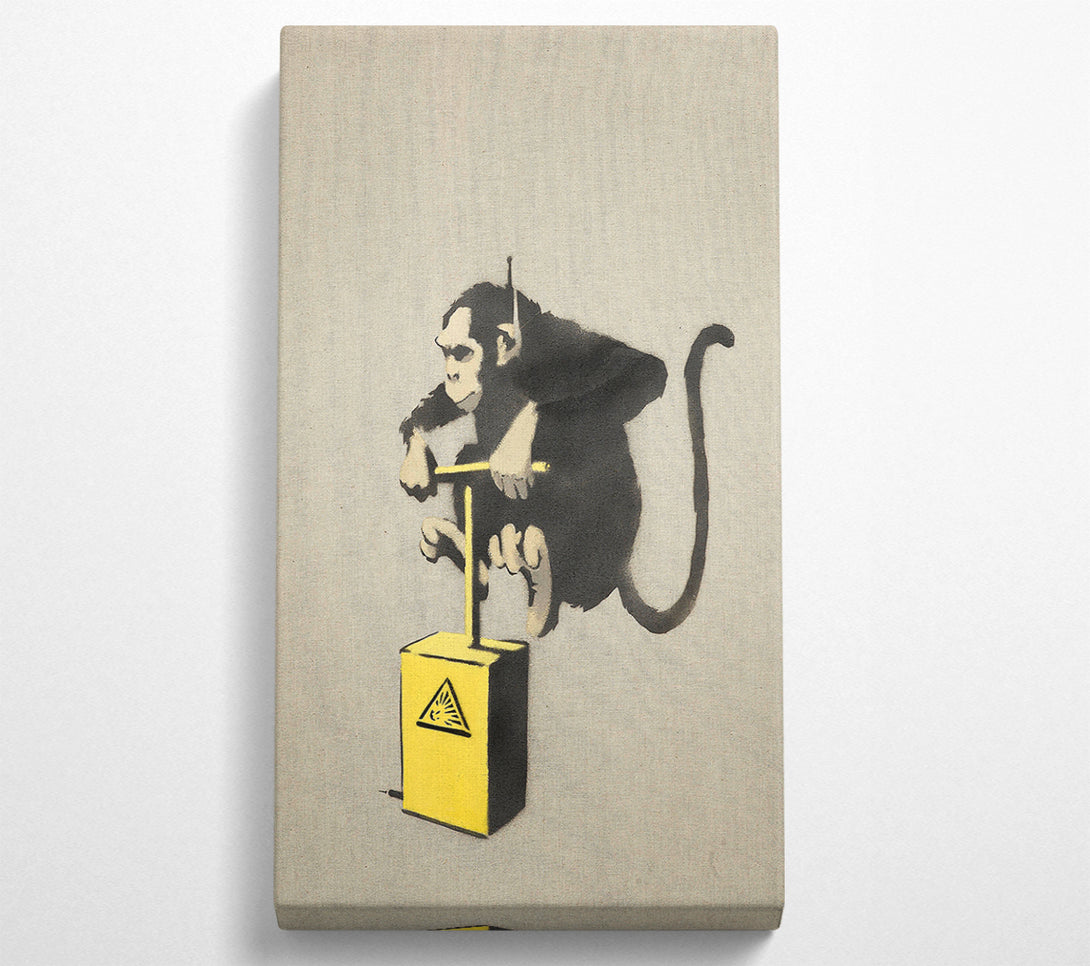  A Canvas Print of Banksy Monkey Detonator Canvas Wall Art