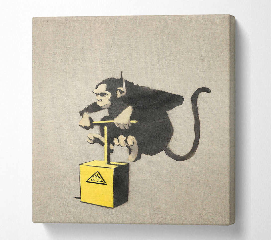  A Canvas Print of Banksy Monkey Detonator Canvas Wall Art