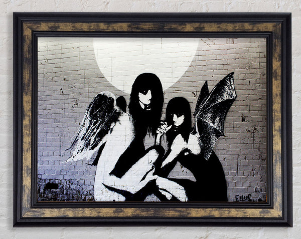 Angels In Moonlight Framed Print