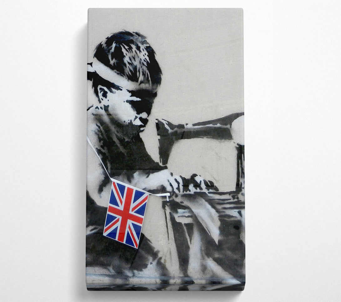  A Canvas Print of Banksy Child Labour Canvas Print