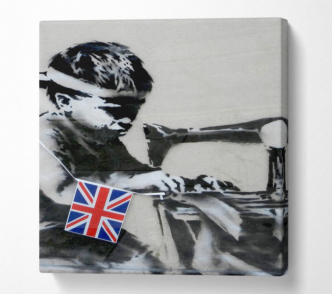  A Canvas Print of Banksy Child Labour Canvas Print