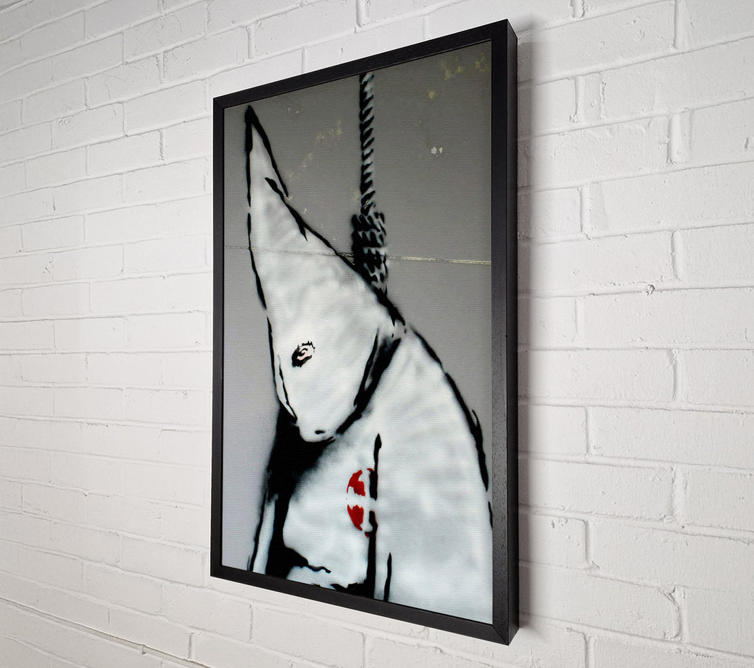  A Canvas Print of Banksy Clue Clucks Clan Hang Man Canvas Art