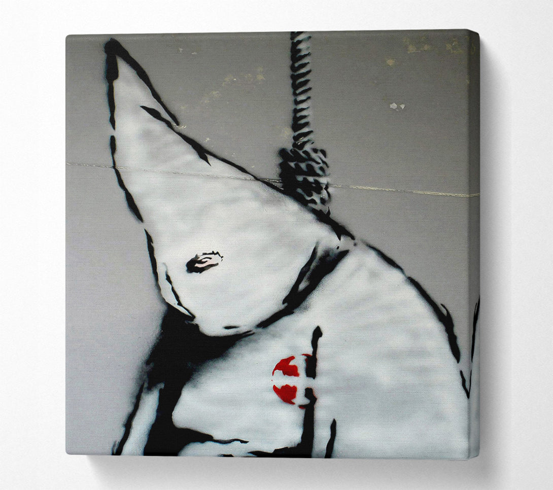  A Canvas Print of Banksy Clue Clucks Clan Hang Man Canvas Art