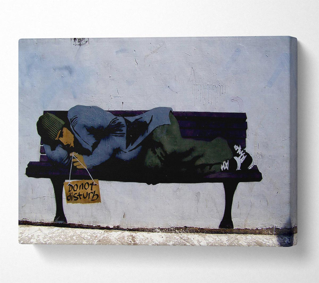  A Canvas Print of Banksy Do Not Disturb Canvas Art