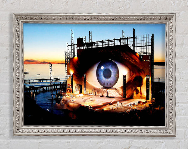 Banksy Eye Watching You Framed Print
