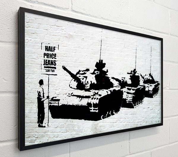 Banksy Half Price Jeans
