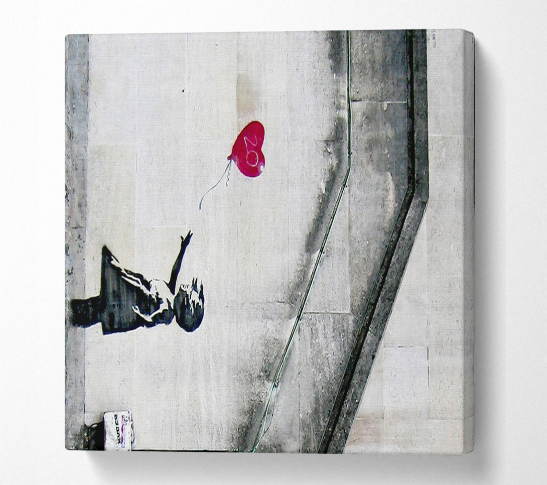  A Canvas Print of Banksy Heart Balloon Girl 20 Canvas Wall Art