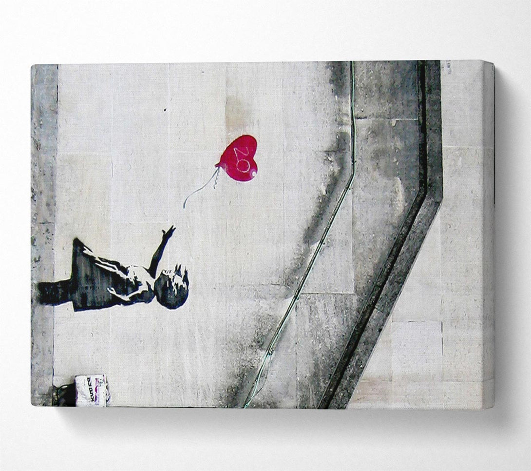  A Canvas Print of Banksy Heart Balloon Girl 20 Canvas Wall Art