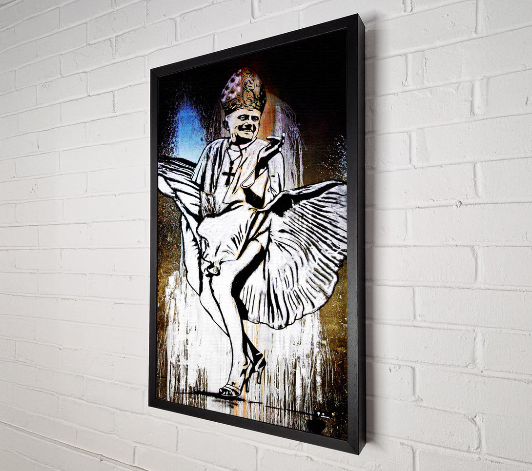  A Canvas Print of Banksy Marilyn Monroe Pope Canvas Print