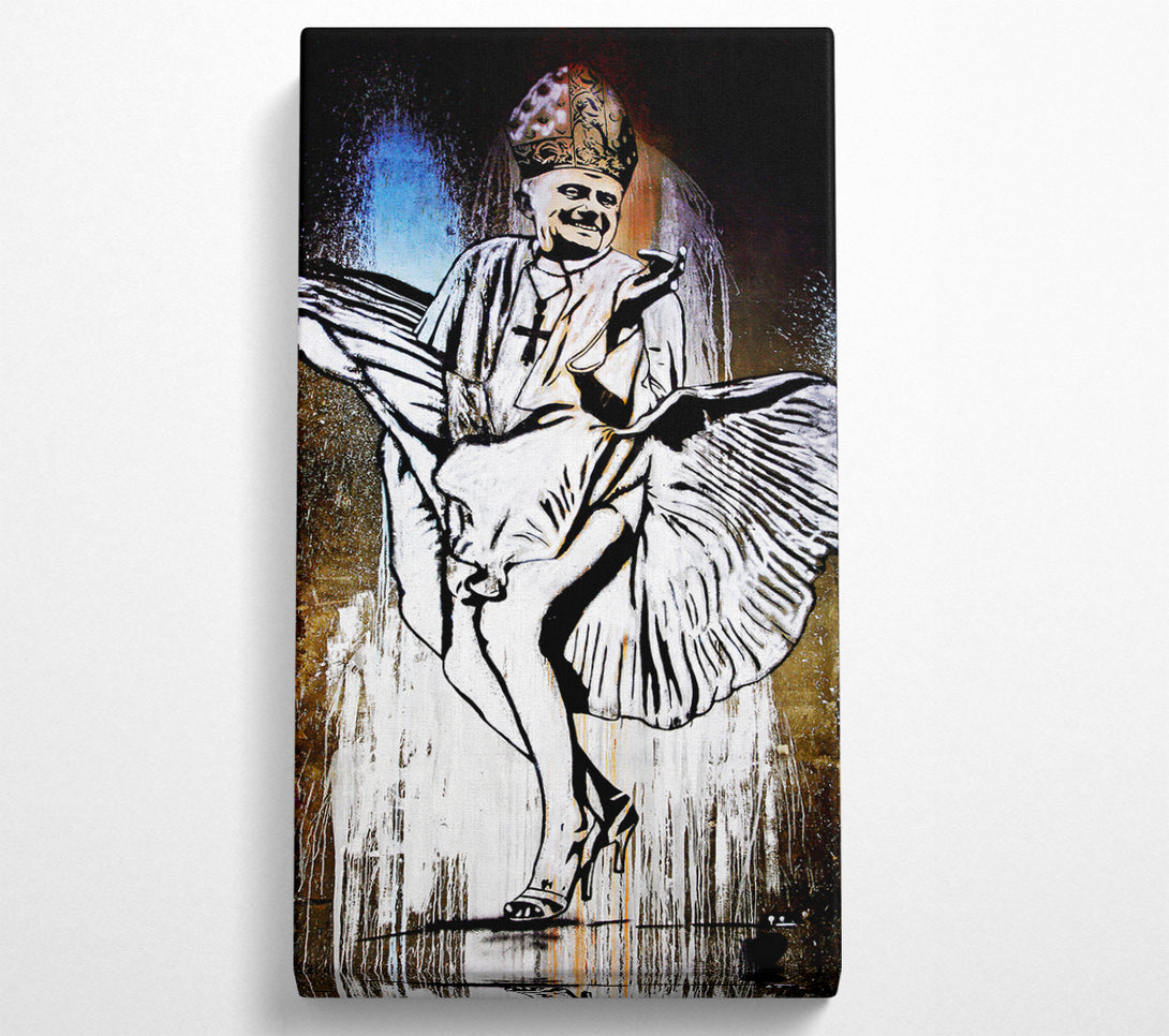  A Canvas Print of Banksy Marilyn Monroe Pope Canvas Print