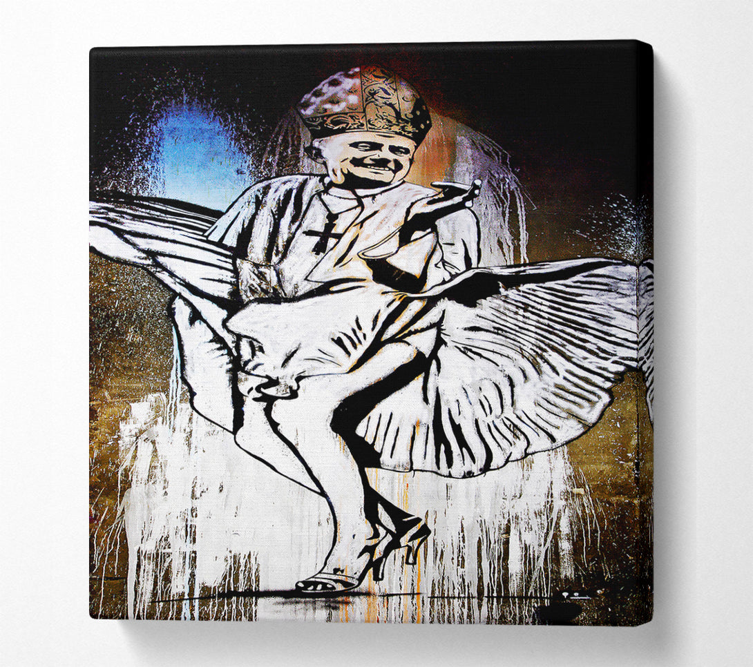  A Canvas Print of Banksy Marilyn Monroe Pope Canvas Print