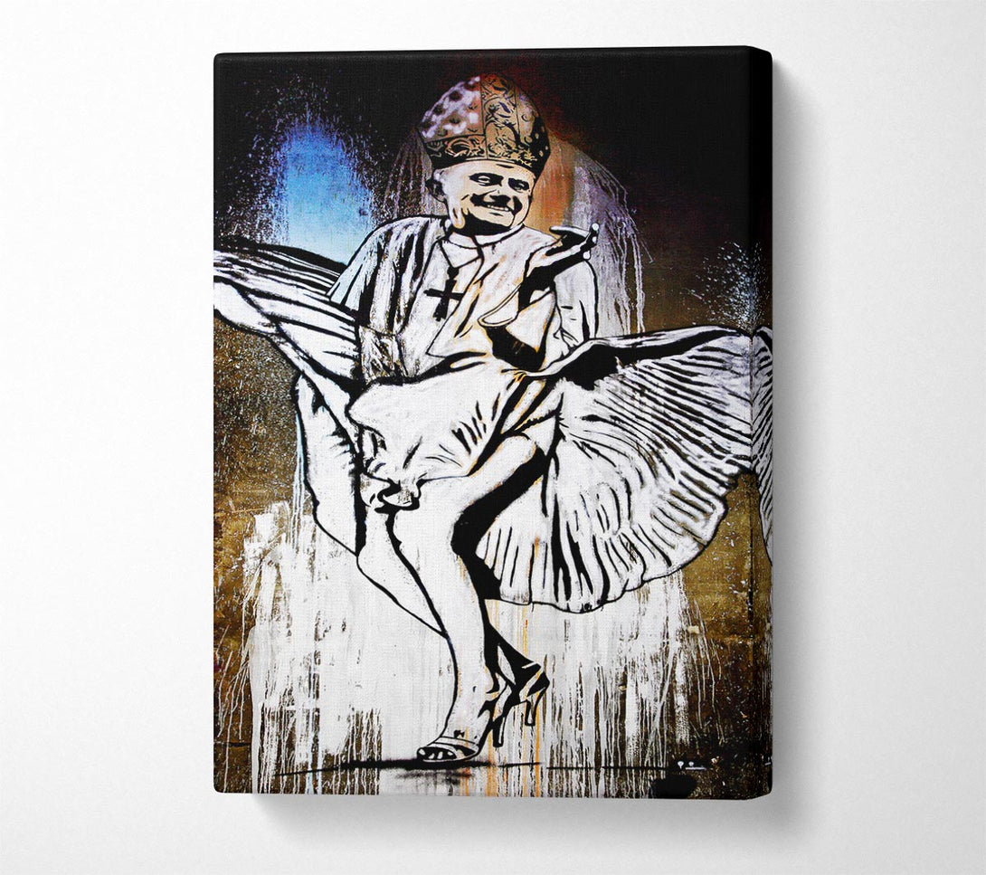  A Canvas Print of Banksy Marilyn Monroe Pope Canvas Print