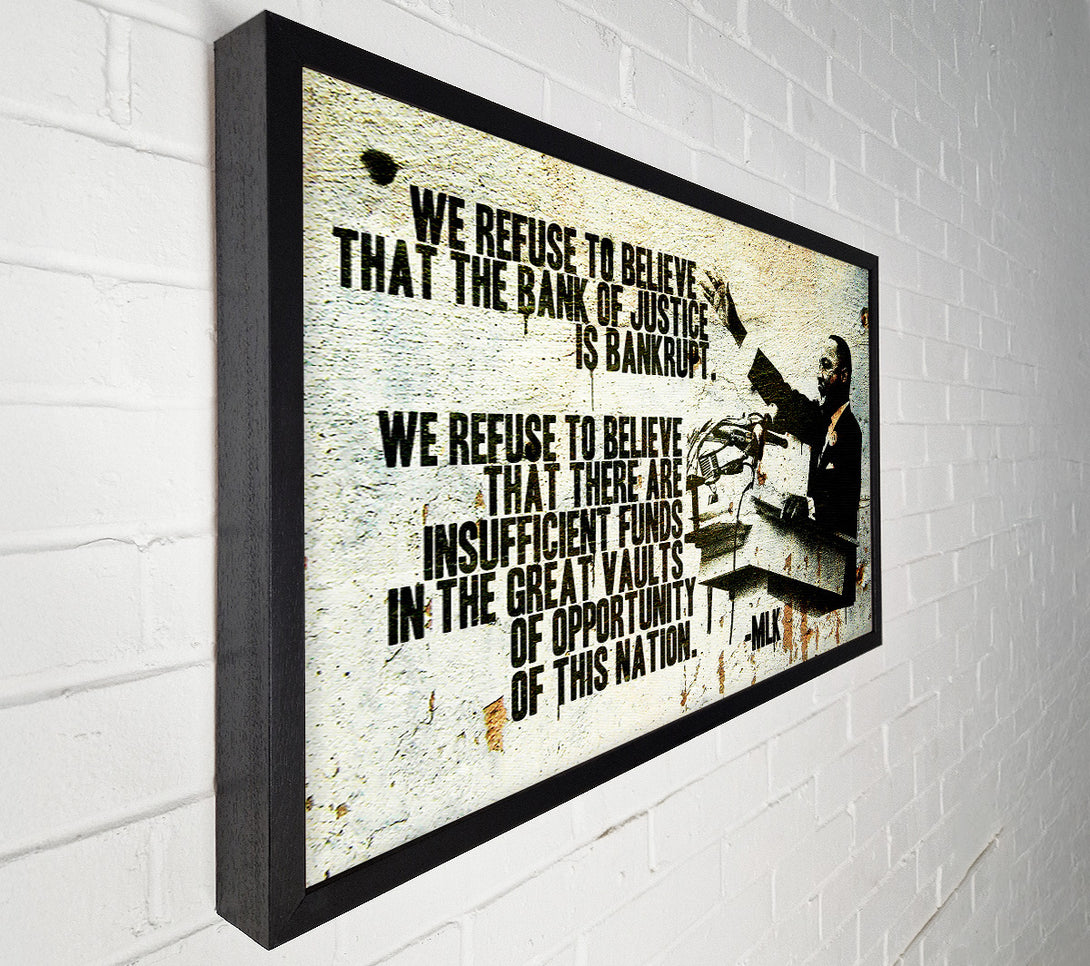  A Canvas Print of Banksy New Quote From Martin Luther King Canvas Wall Art