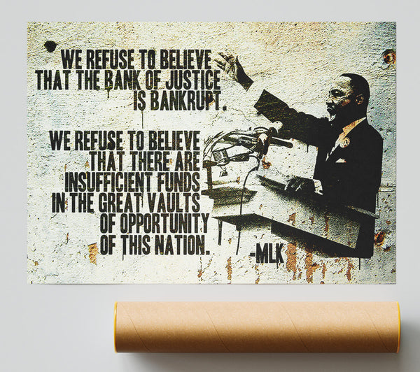Banksy New Quote From Martin Luther King Print