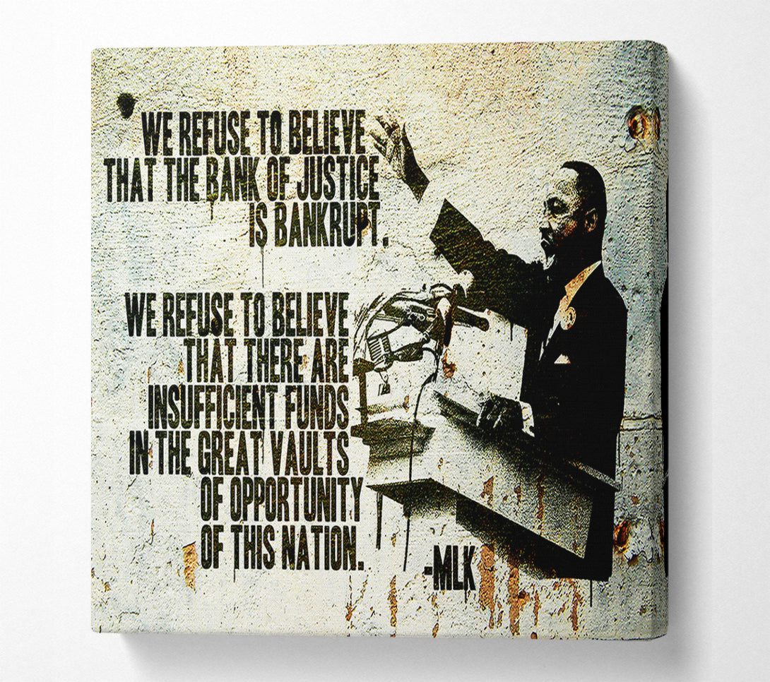  A Canvas Print of Banksy New Quote From Martin Luther King Canvas Wall Art