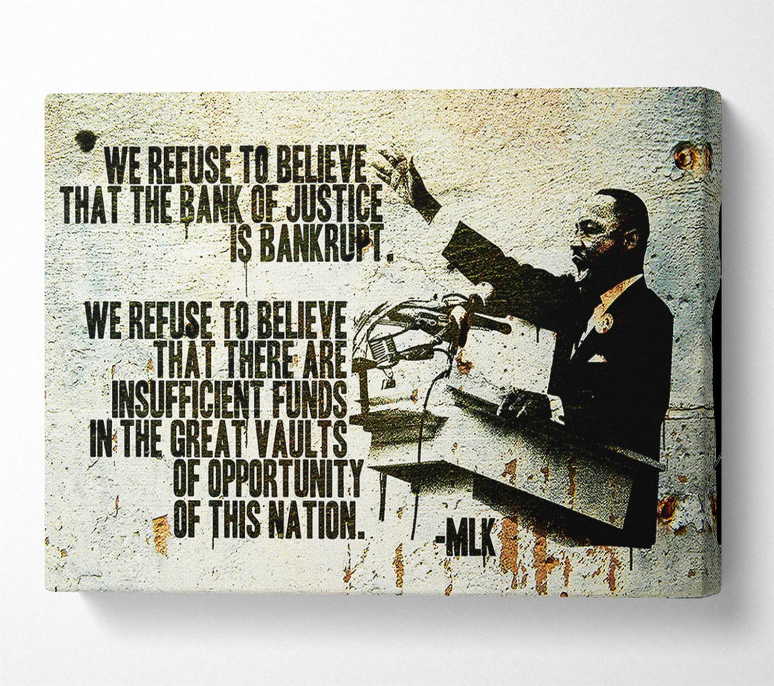  A Canvas Print of Banksy New Quote From Martin Luther King Canvas Wall Art