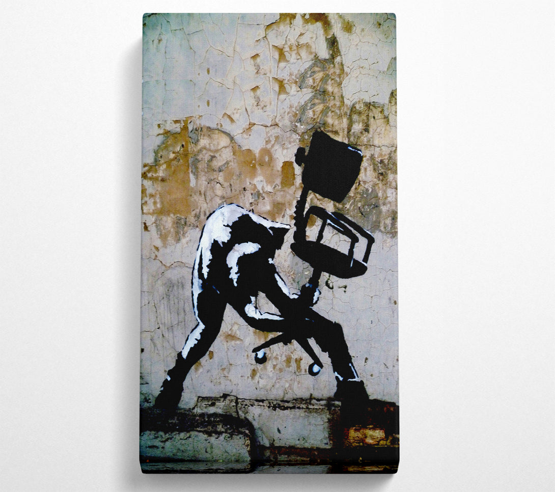  A Canvas Print of Banksy Office Chair Canvas Print