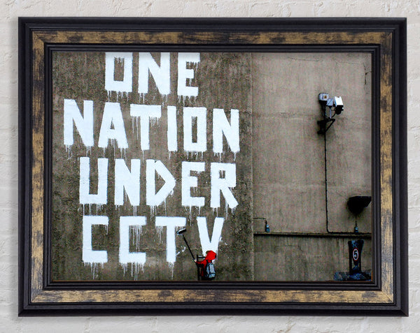 One Nation Under Cctv Framed Print